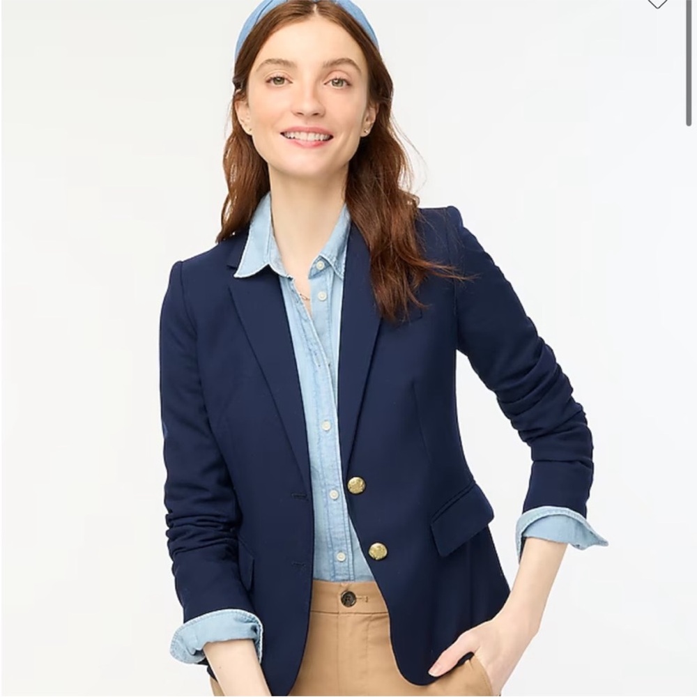 Navy Blue J Crew Schoolboy Blazer